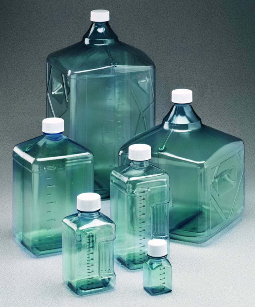 Fľaša InVitro™ Biotainer™ Nalgene™, PC, sterilná, s PE-rukoväťou