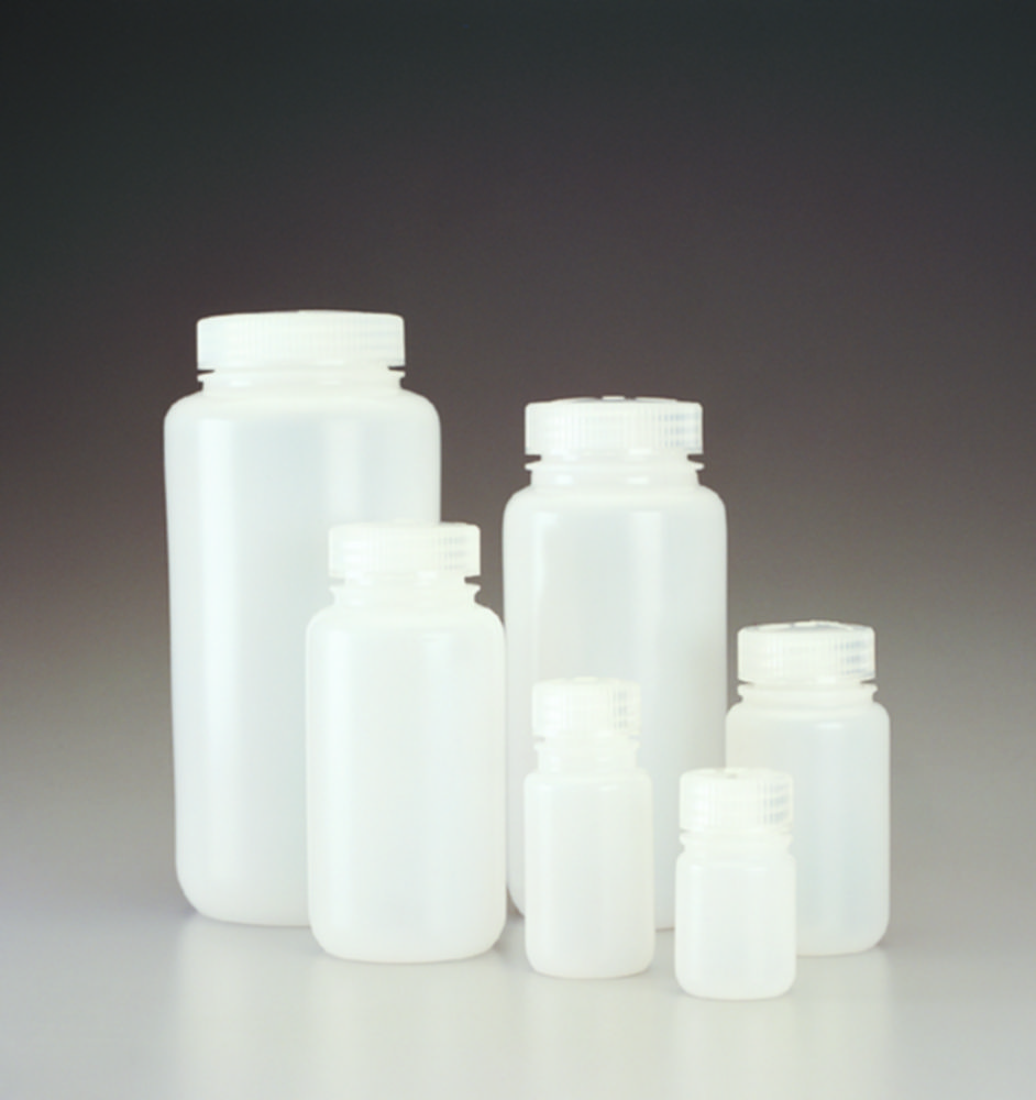 Fľaše so širokým hrdlom Nalgene™, HDPE so skrutkovacím uzáverom, PP