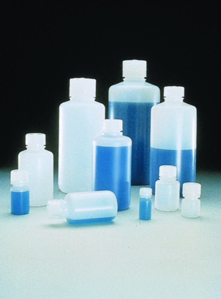 Fľaše s úzkym hrdlom Nalgene™, HDPE, so skrutkovacím uzáverom, PP