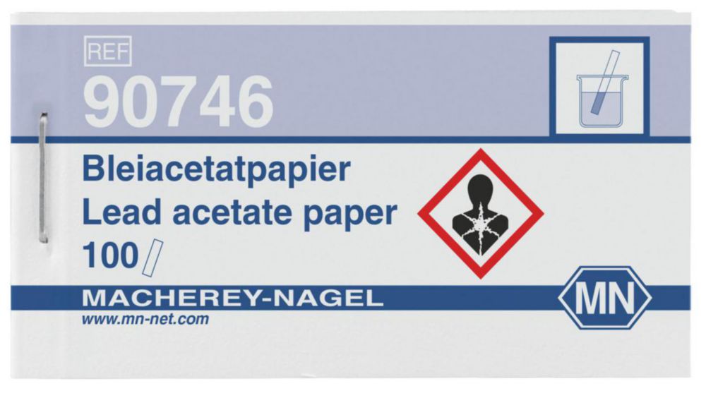 Skúšobné papiere, acetát olova