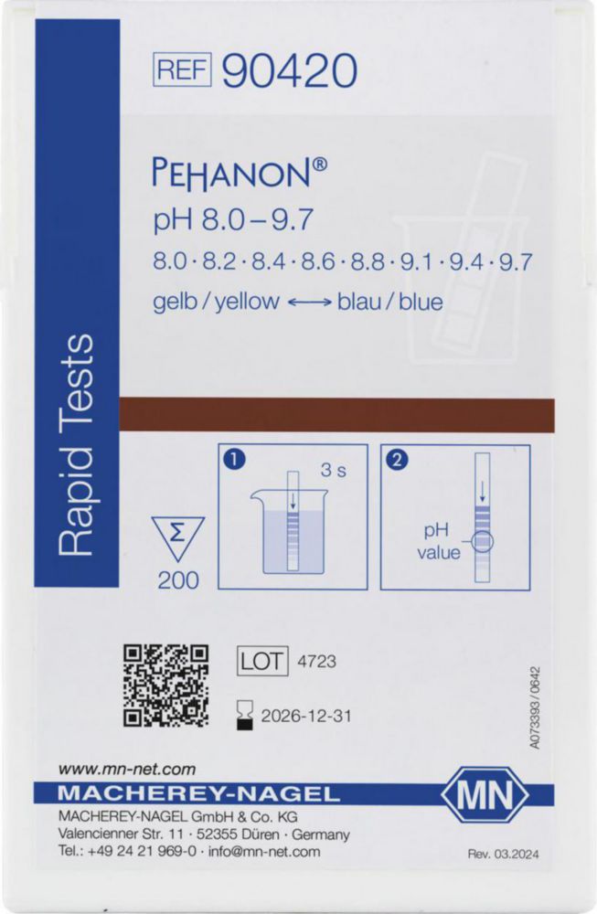 Indikačný papier, <sup>PEHANON®</sup>