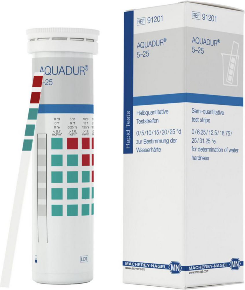 Testovacie prúžky na tvrdosť vody, <sup>AQUADUR®</sup>