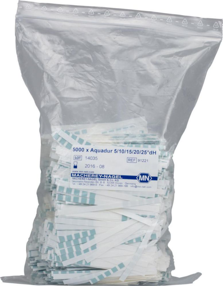 Testovacie prúžky na tvrdosť vody, <sup>AQUADUR®</sup>