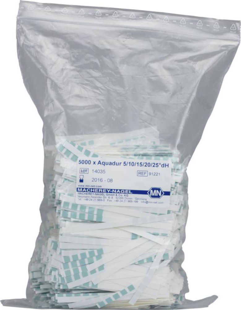 Testovacie prúžky na tvrdosť vody, <sup>AQUADUR®</sup>