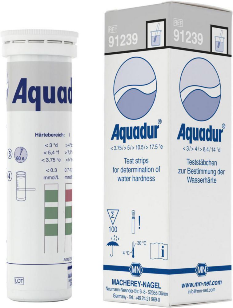 Testovacie prúžky na tvrdosť vody, <sup>AQUADUR®</sup>