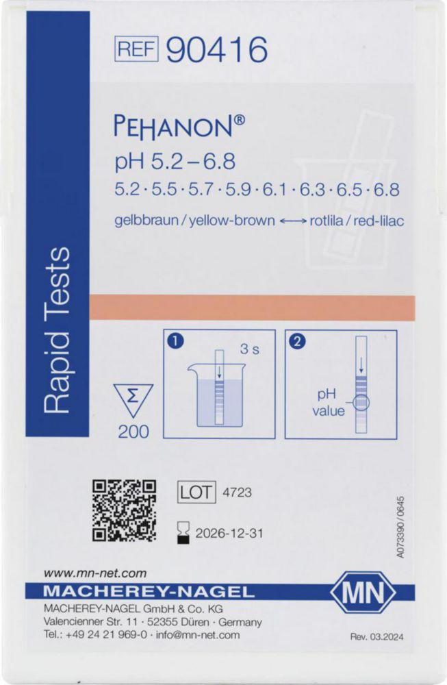 Indikačný papier, <sup>PEHANON®</sup>