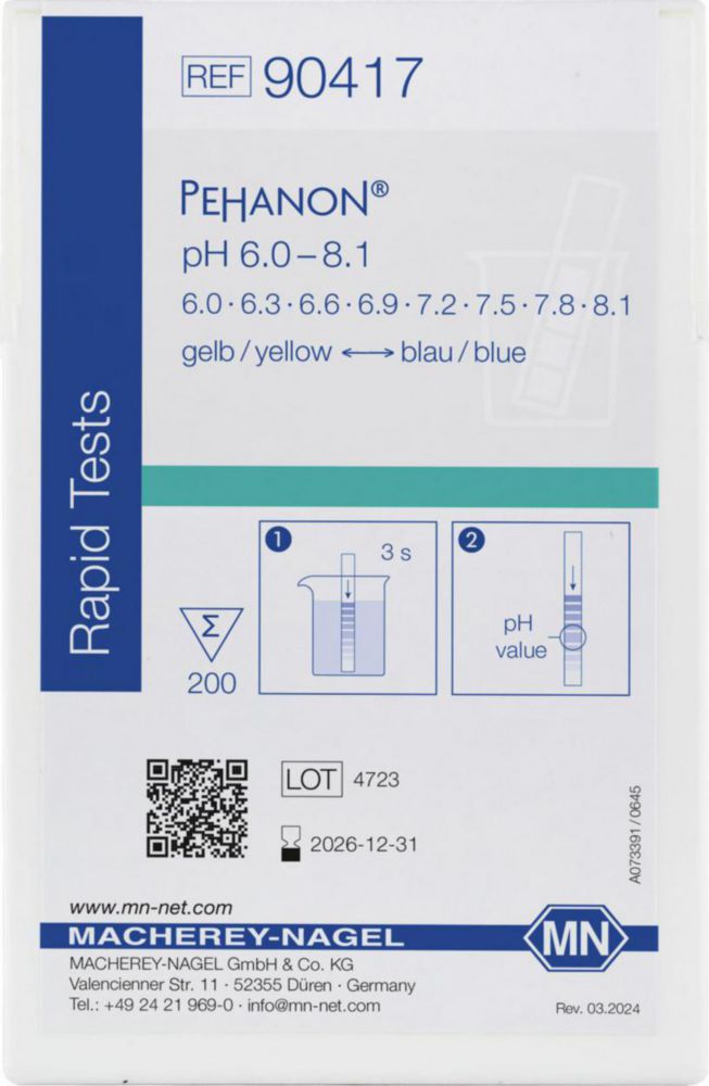 Indikačný papier, <sup>PEHANON®</sup>