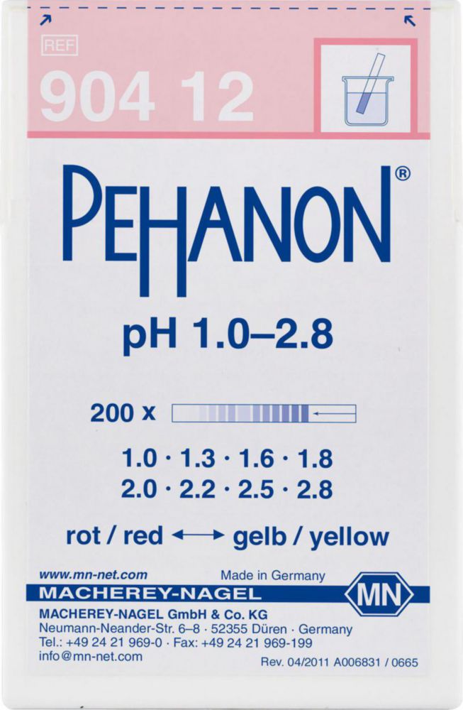 Indikačný papier, <sup>PEHANON®</sup>