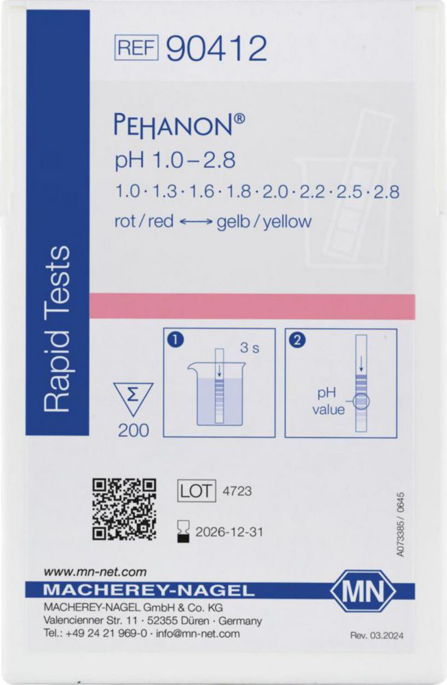Indikačný papier, <sup>PEHANON®</sup>