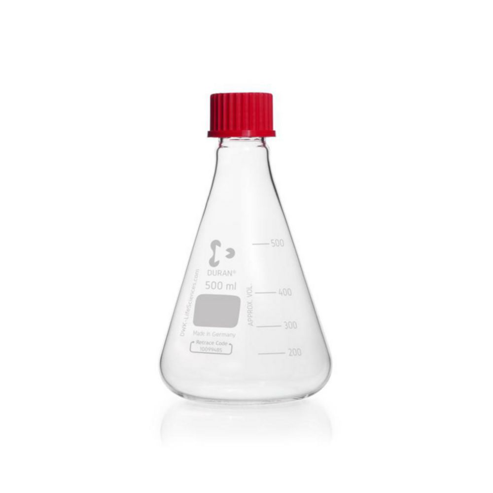 Erlenmeyerove banky, <sup>DURAN®</sup>, so skrutkovacím hrdlom