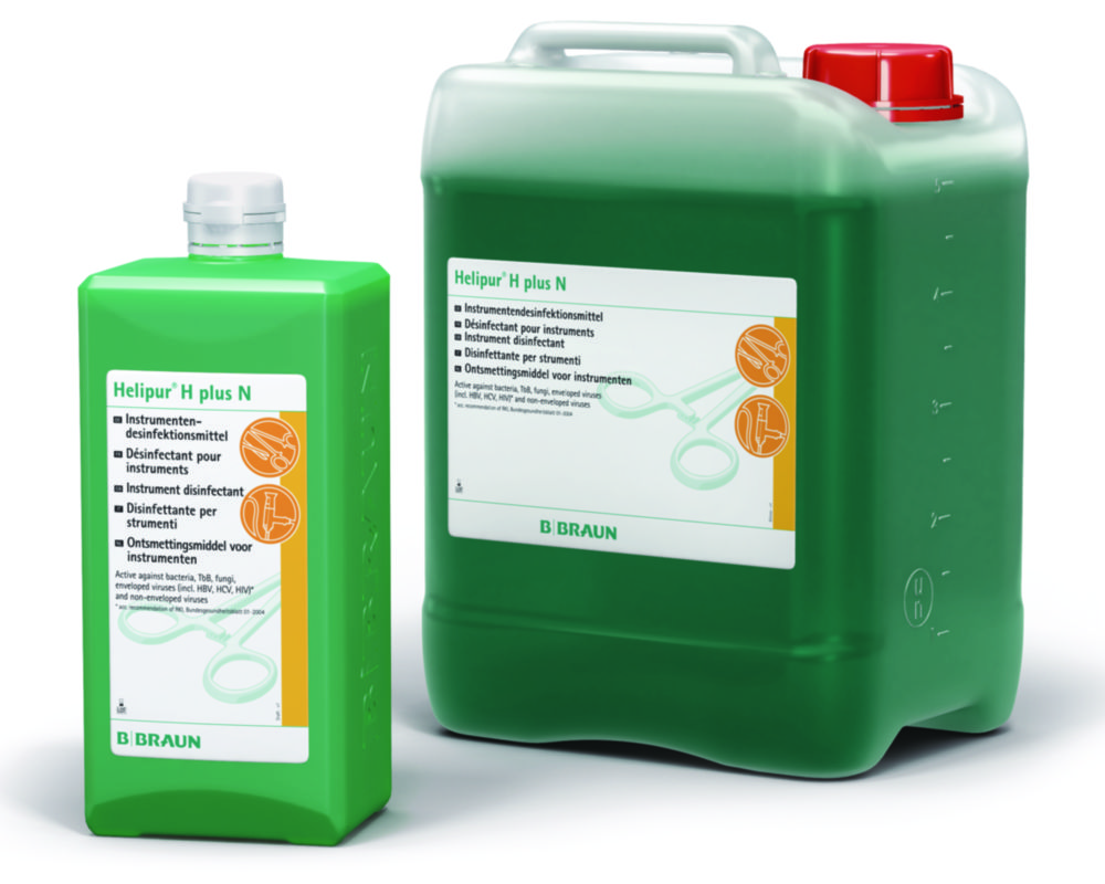 Dezinfekčný prostriedok na materiály citlivé na teplotu, <sup>Helipur®</sup> H plus N