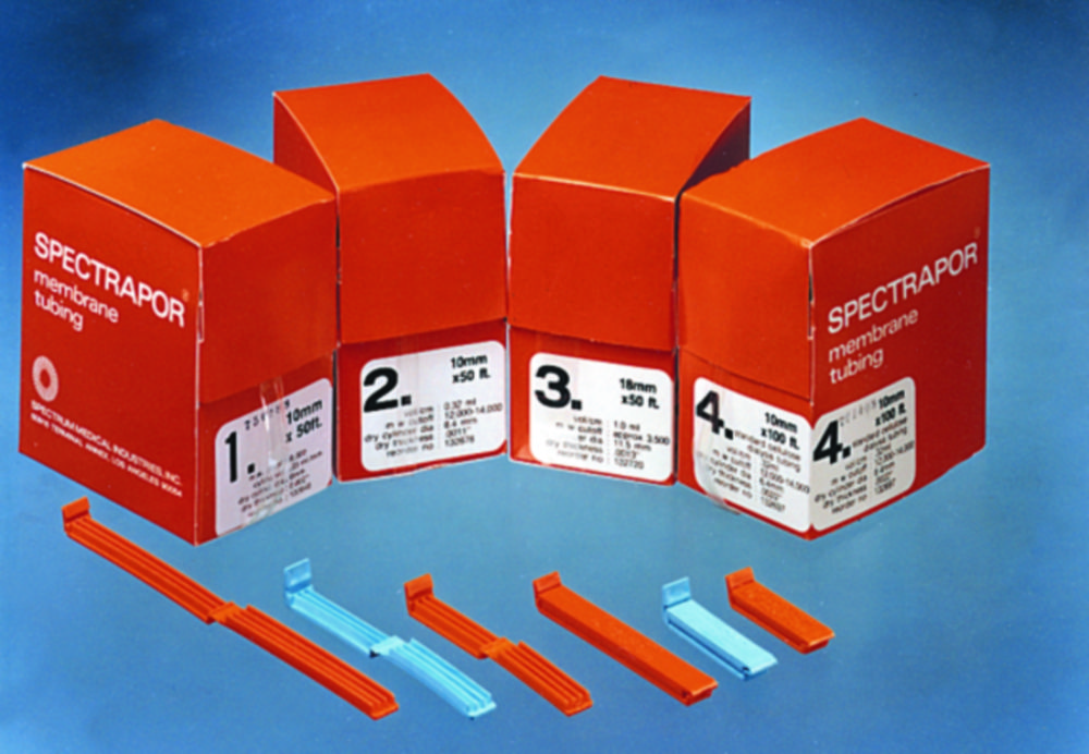 Suché dialyzačné hadičky RC <sup>Spectra/Por®</sup> 1, 2, 3 a 4