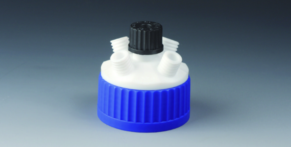 Distribútory pre reakčné nádoby (R) so závitom GLS 80, PP, PTFE