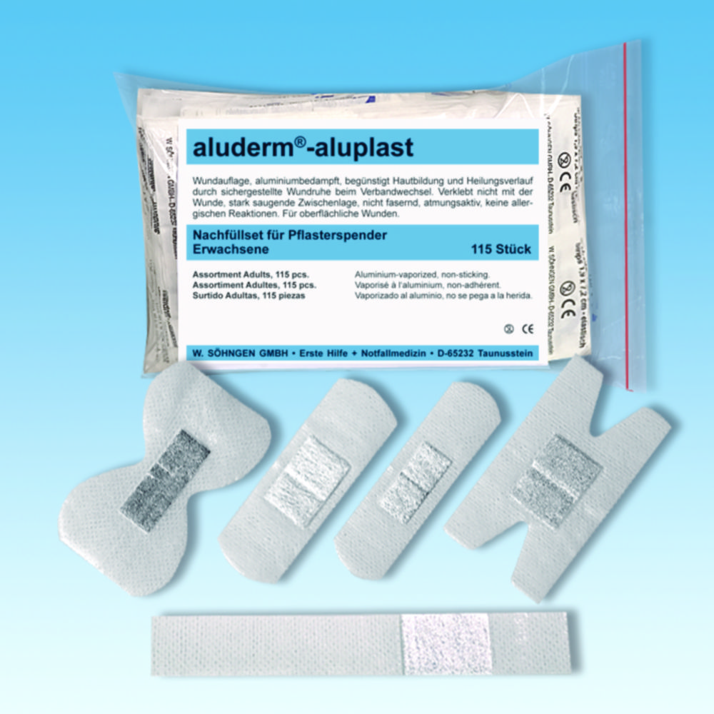 Náhradné náplne pre dávkovače náplasti aluderm®-aluplast