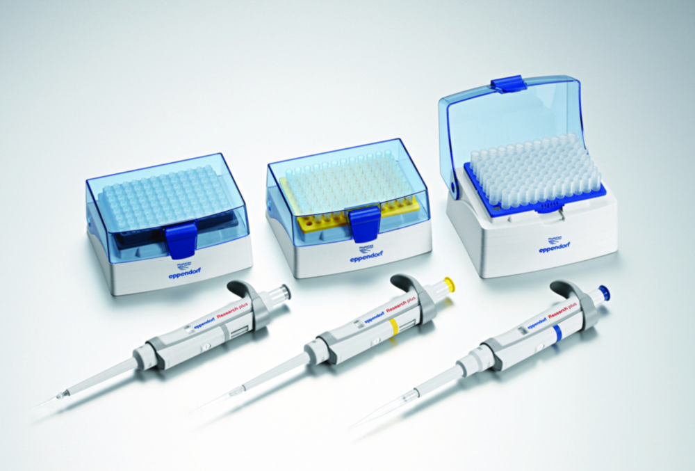 Jednokanálové mikrolitrové pipety Eppendorf Research plus 3-Packs (IVD), variabilné