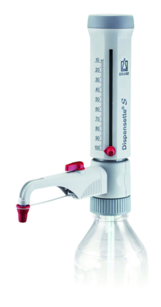 Dávkovač na fľaše <sup>Dispensette®</sup> Analog S, vrátane kalibračného certifikátu DAkkS