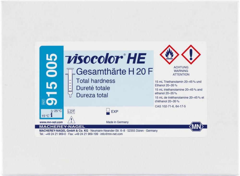 Testovacie súpravy <i><sup>VISOCOLOR®HE</sup> na </i>analýzu vody