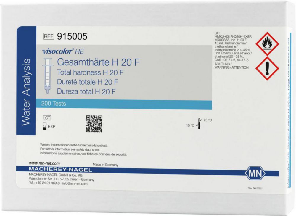 Testovacie súpravy <i><sup>VISOCOLOR®HE</sup> na </i>analýzu vody