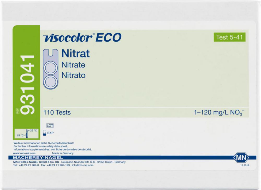 Testovacie súpravy <i><sup>VISOCOLOR®ECO</sup> na </i>analýzu vody