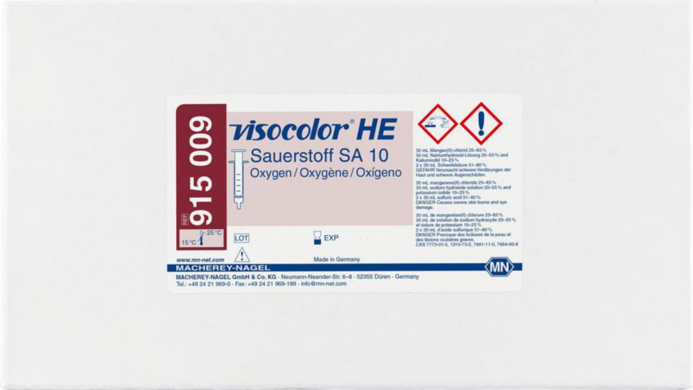 Testovacie súpravy <i><sup>VISOCOLOR®HE</sup> na </i>analýzu vody