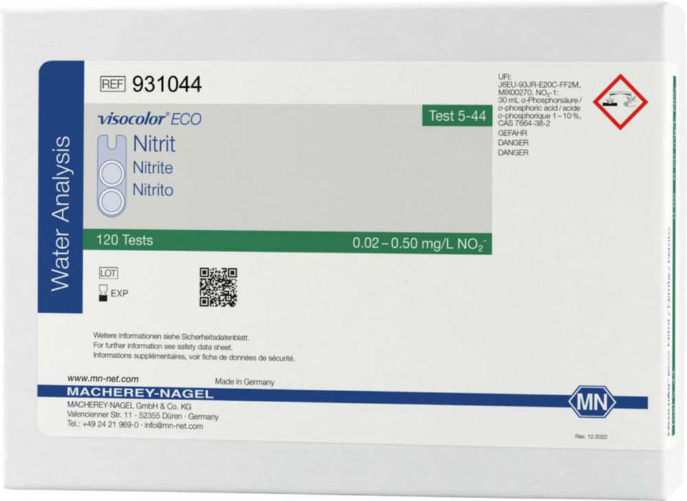 Testovacie súpravy <i><sup>VISOCOLOR®ECO</sup> na </i>analýzu vody