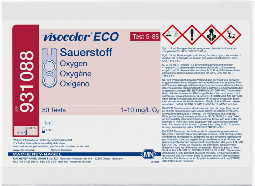 Testovacie súpravy <i><sup>VISOCOLOR®ECO</sup> na </i>analýzu vody