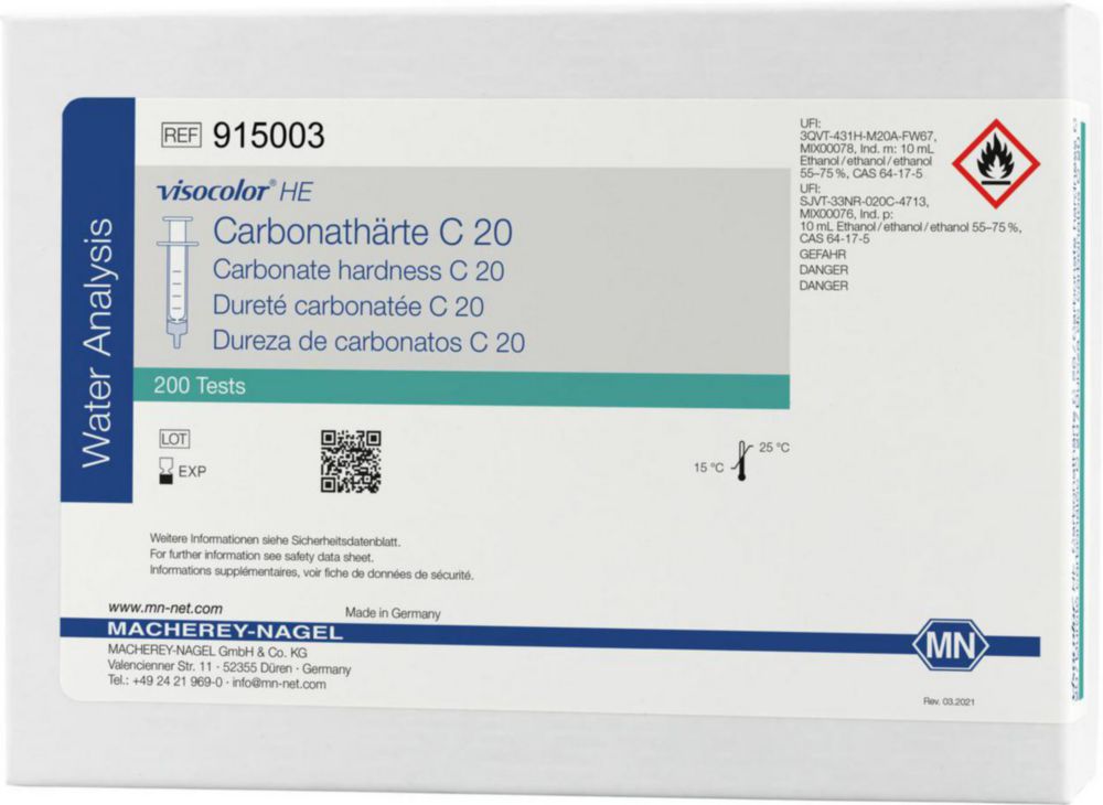 Testovacie súpravy <i><sup>VISOCOLOR®HE</sup> na </i>analýzu vody