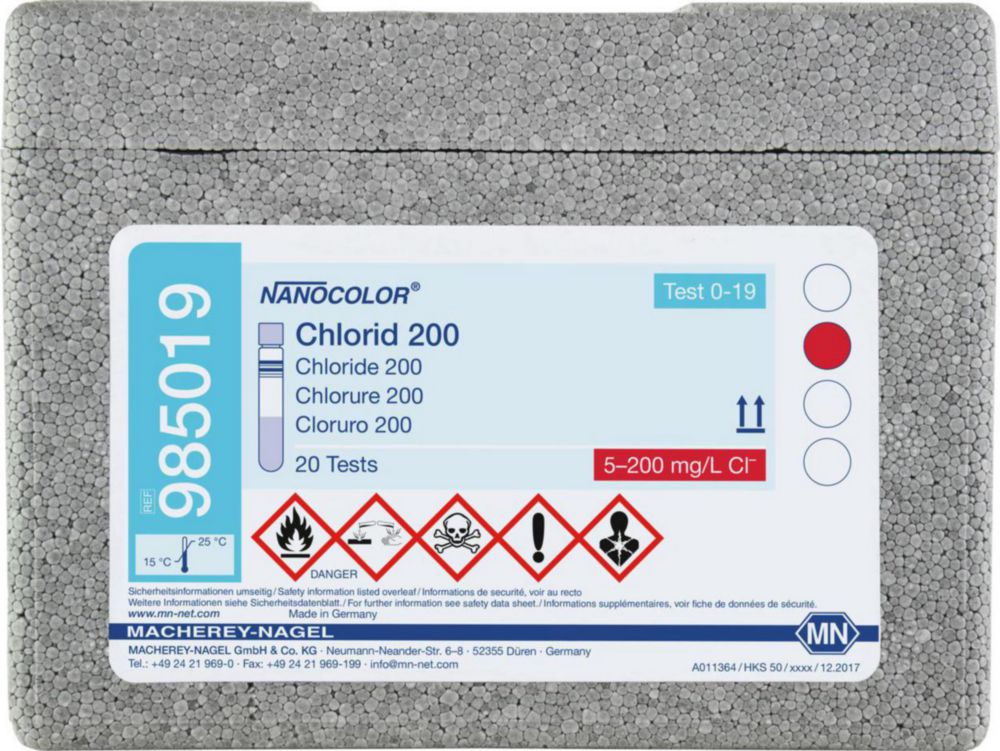Skúmavky <sup>NANOCOLOR® </sup>Chlór / Chlorid