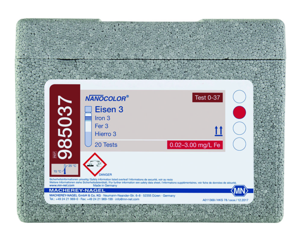 Skúmavky <sup>NANOCOLOR® </sup>Iron