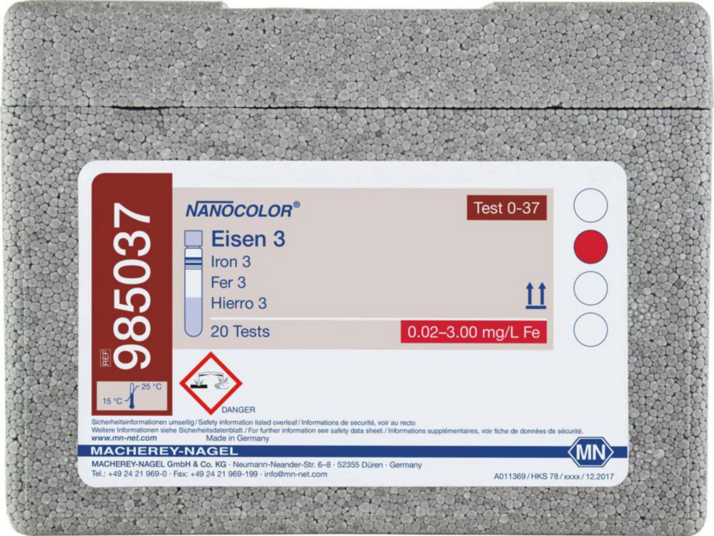 Skúmavky <sup>NANOCOLOR® </sup>Iron