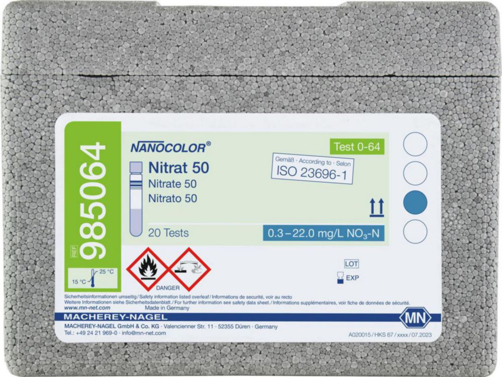 Skúmavkové testy <sup>NANOCOLOR® </sup>Nitrát / dusitan