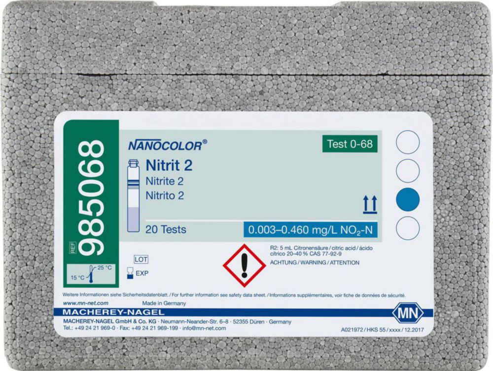 Skúmavkové testy <sup>NANOCOLOR® </sup>Nitrát / dusitan