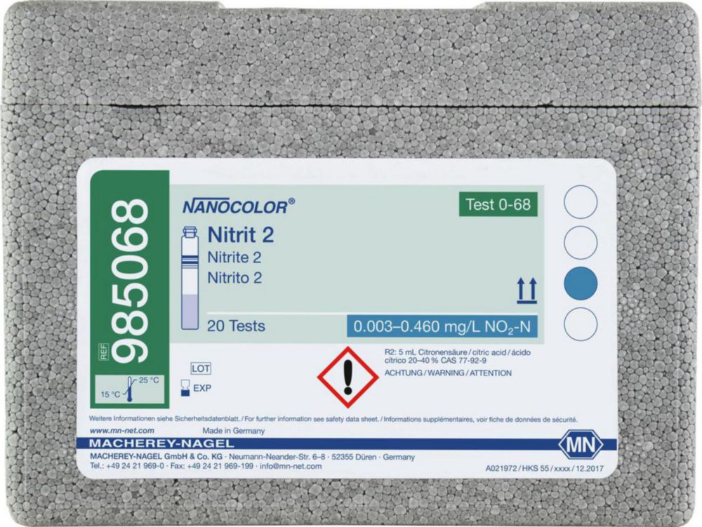 Skúmavkové testy <sup>NANOCOLOR® </sup>Nitrát / dusitan