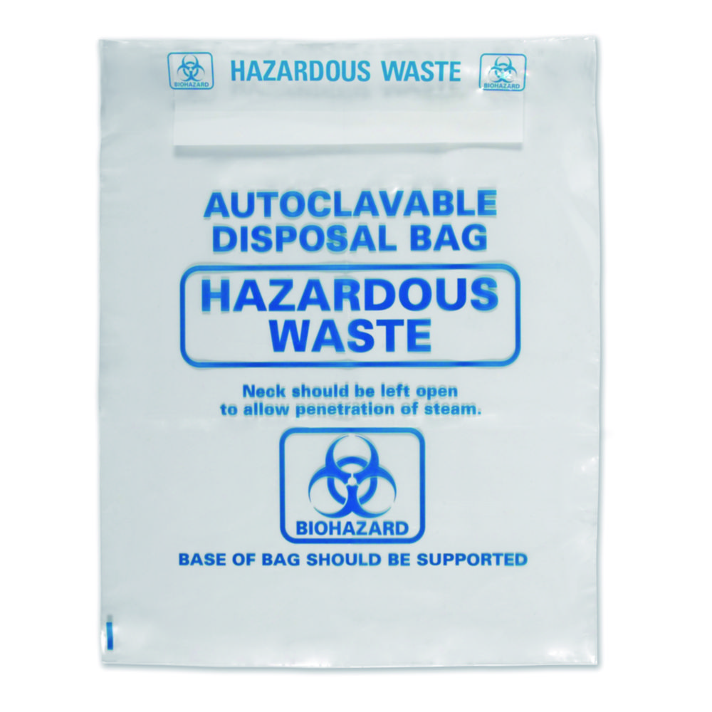 Vrecká LLG-Autoklávovateľné, PP, s potlačou Biohazard