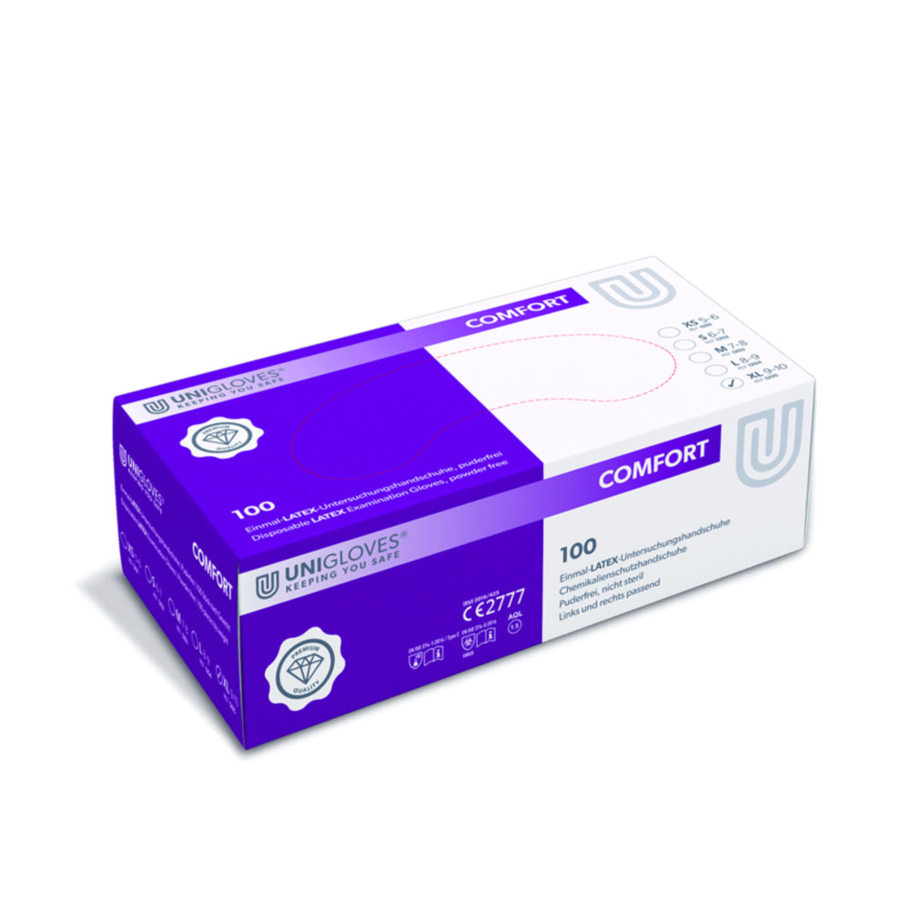 Jednorazové rukavice Comfort, latexové, bez púdru