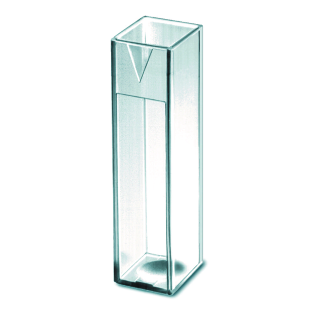 UV plastové kyvety, makro