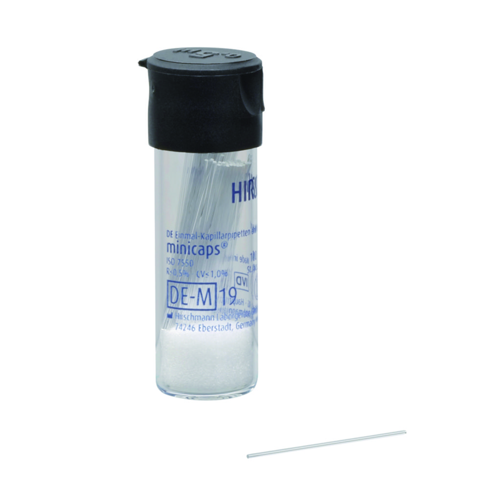 Jednorazové kapilárne pipety, <sup>DURAN®</sup>, <sup>minikapsle®</sup> end-to-end