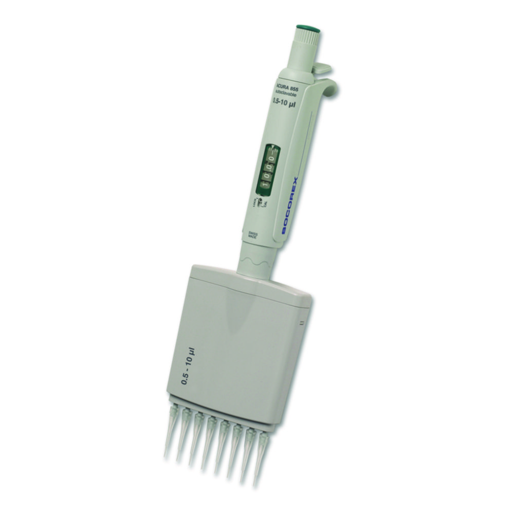 Viackanálové mikrolitrové pipety <sup>Acura®</sup> <i>manual</i> 855, variabilné