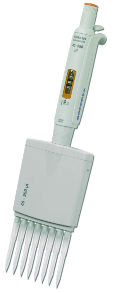 Viackanálové mikrolitrové pipety <sup>Acura®</sup> <i>manual</i> 855, variabilné
