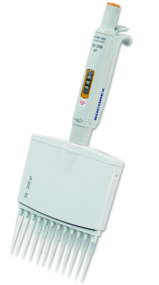 Viackanálové mikrolitrové pipety <sup>Acura®</sup> <i>manual</i> 855, variabilné