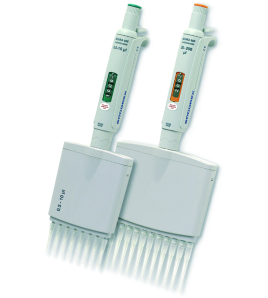 Viackanálové mikrolitrové pipety <sup>Acura®</sup> <i>manual</i> 855, variabilné