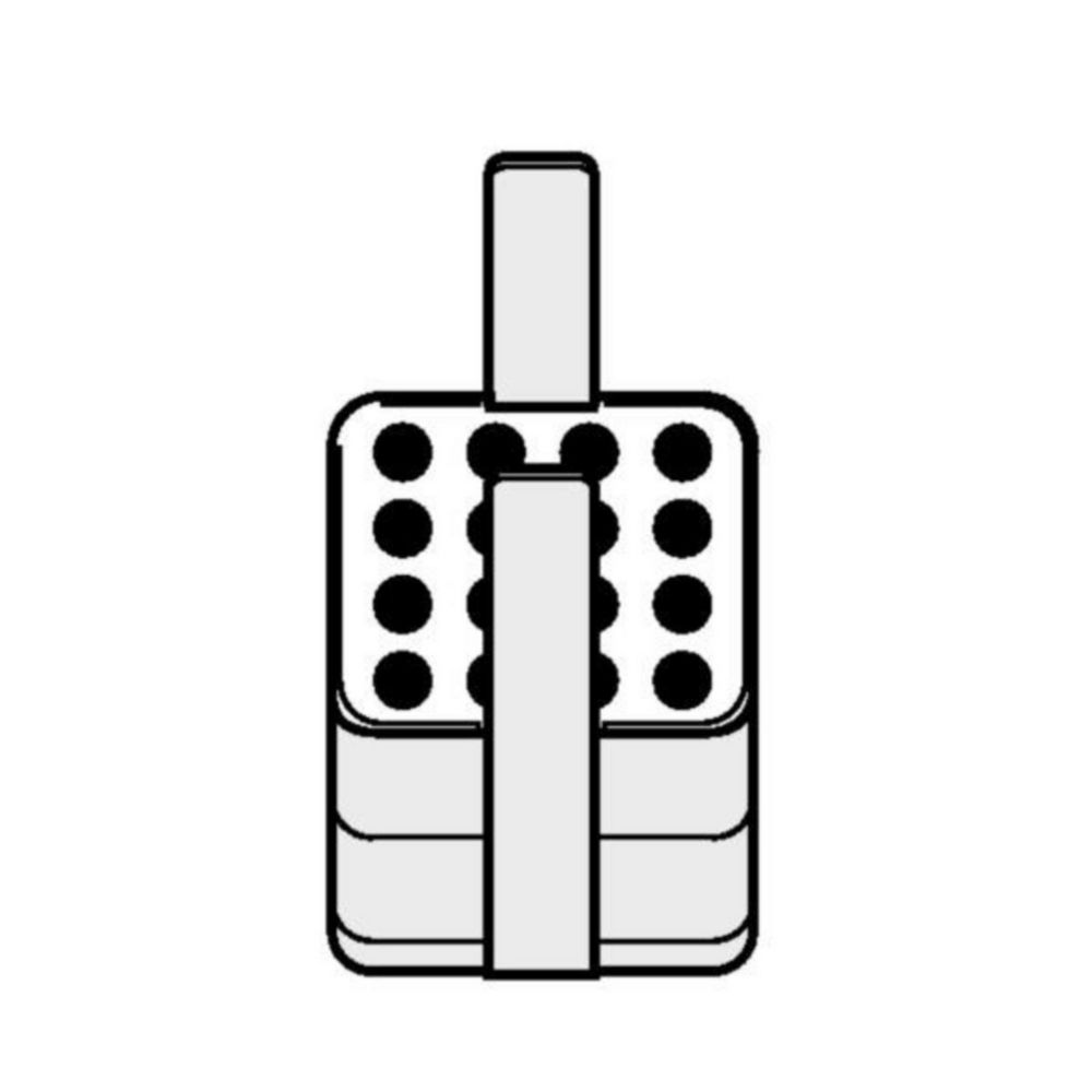 Adaptéry pre obdĺžnikové vedrá 250 ml pre výkyvný rotor A-4-62