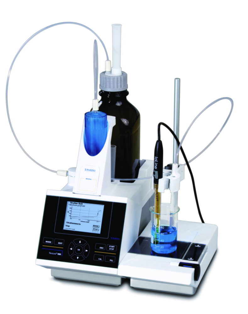 Automatický titrátor TitroLine<sup>®</sup> 7000 s magnetickým miešadlom TM 235 a 10 ml vymeniteľnou jednotkou