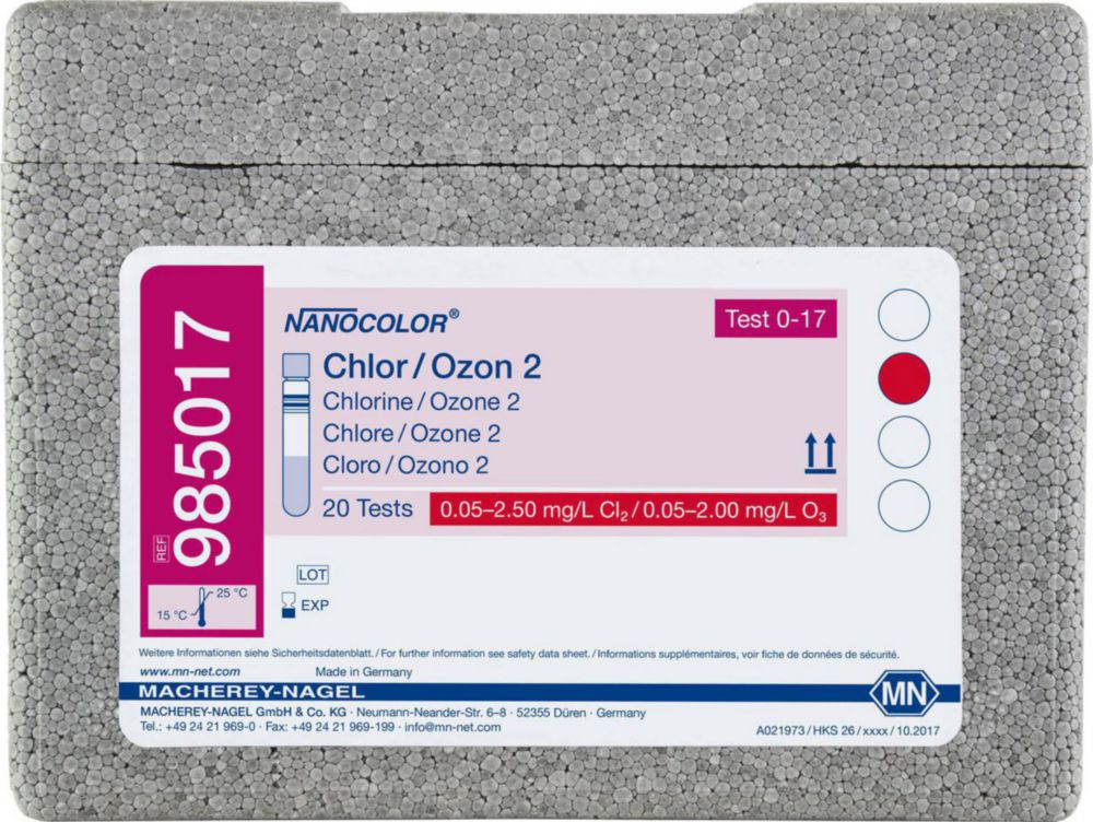 Skúmavky <sup>NANOCOLOR® </sup>Chlór / Chlorid