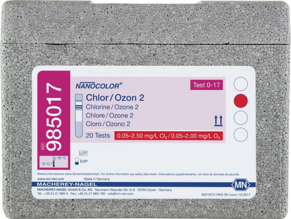 Skúmavky <sup>NANOCOLOR® </sup>Chlór / Chlorid