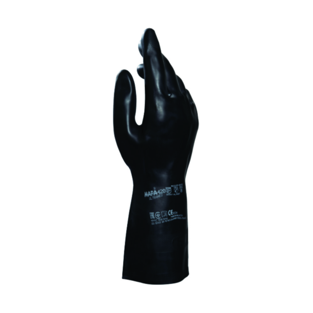 Chemické ochranné rukavice UltraNeo 420, neoprén/prírodný latex