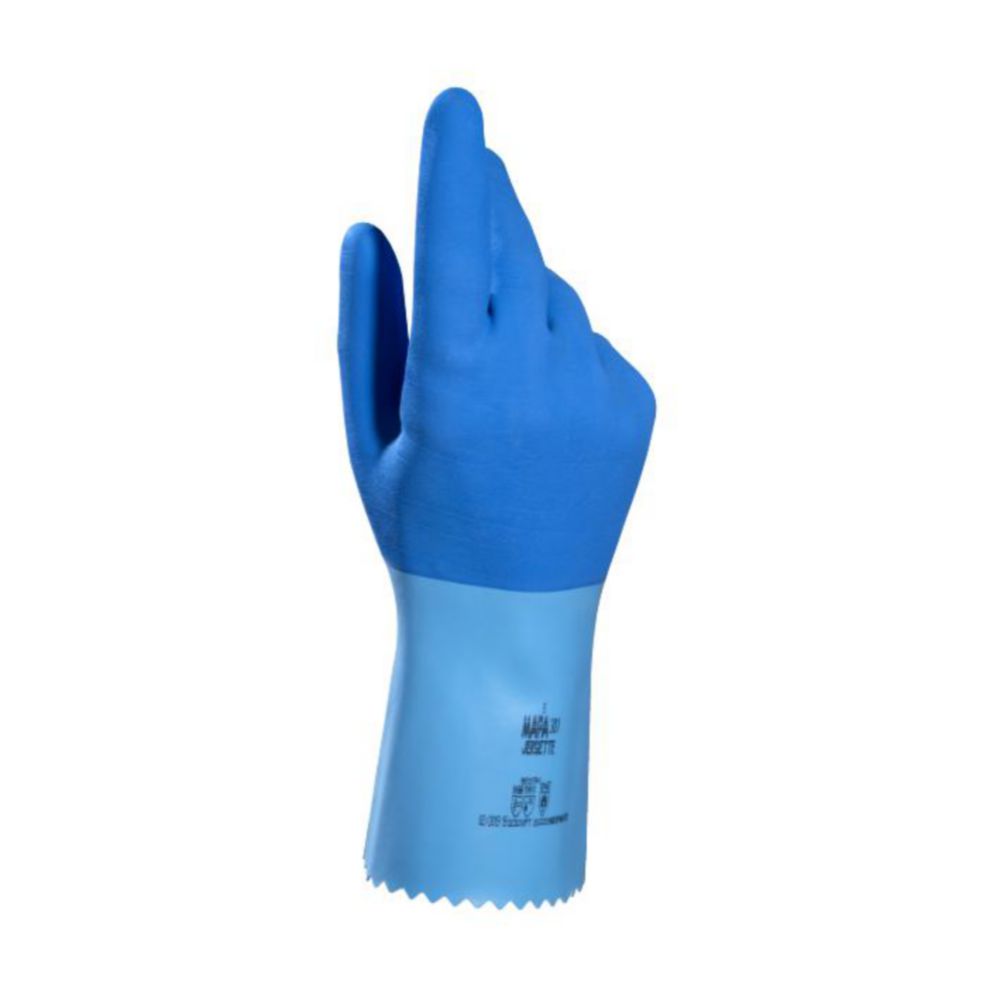 Chemické ochranné rukavice Jersette 301, prírodný latex