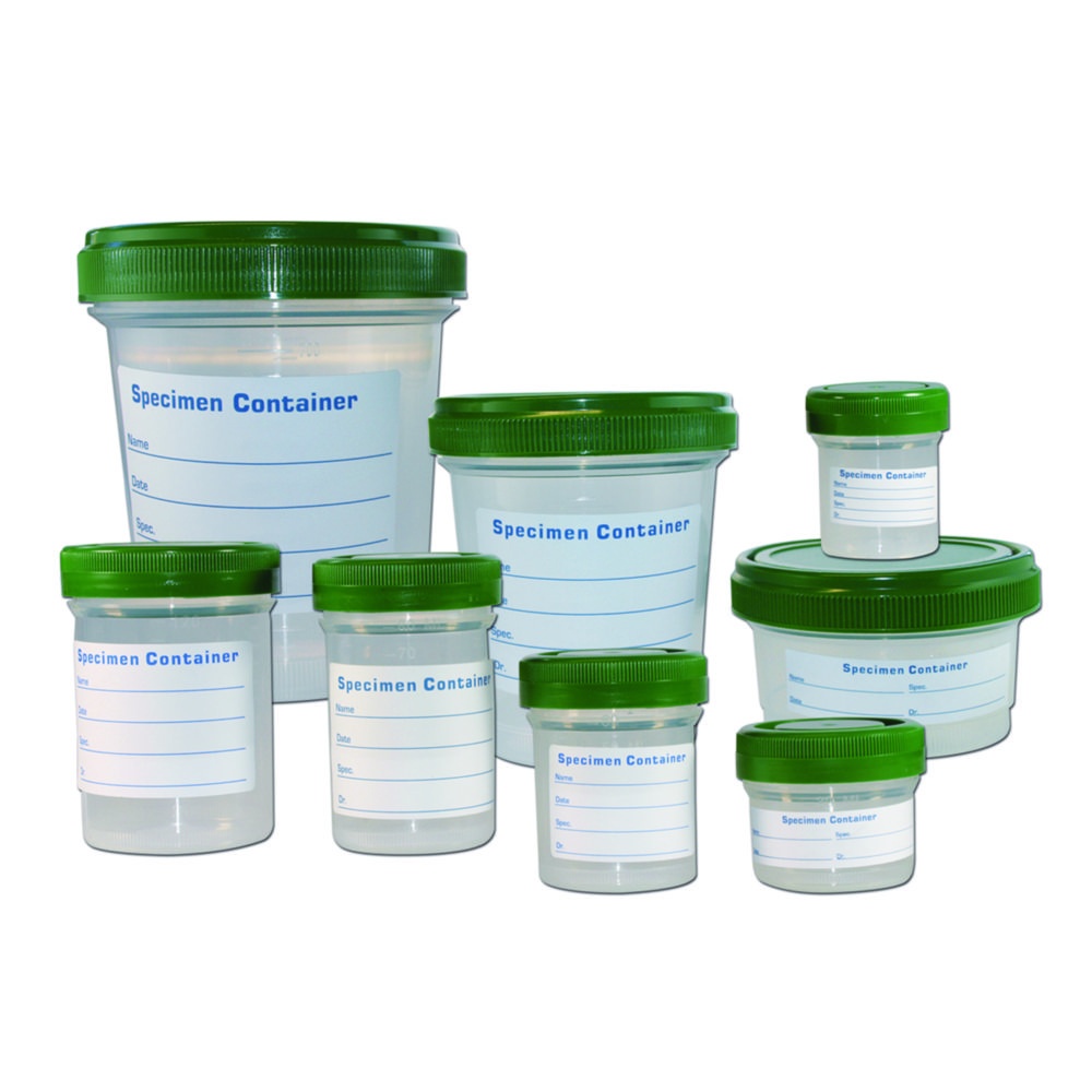 LLG - nádoby na vzorky, PP, Heavy Duty, so skrutkovacím uzáverom, HDPE