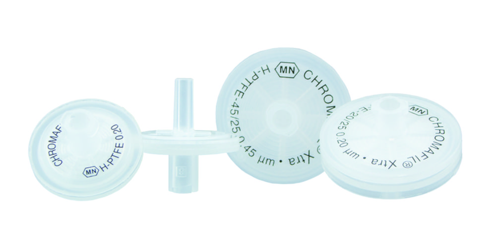 Injekčný filter <sup>CHROMAFIL®</sup>, hydrofilný polytetrafluóretylén (H-PTFE)