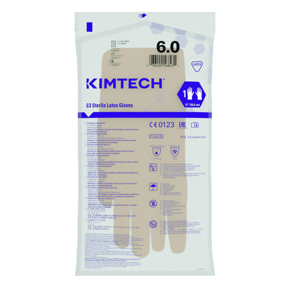 Rukavice pre čisté kláštory Kimtech™ G3, latexové, sterilné